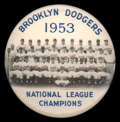 1953 Brooklyn Dodgers Ebbets Field Stadium Pin